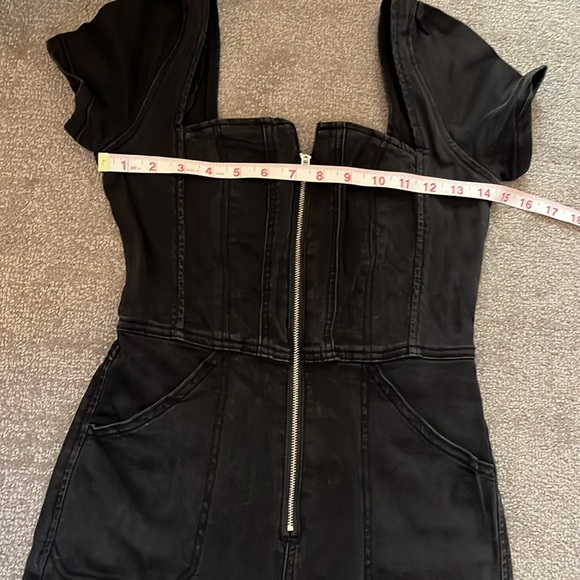 We The Free Black Denim Jumpsuit Size XS - Picture 2 of 8